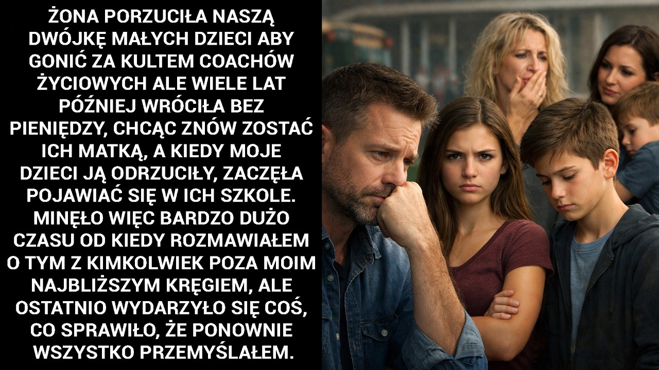Być może nie miałem racji, że trzymałem prawdę tylko dla siebie. Ale kiedy moja była żona pojawiła się w szkole dzieci, wiedziałem, że to już nie jest sprawa, którą mogę rozwiązać w czterech...