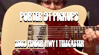 porter 9t telecaster pickups - 2003 fender usa highway one telecaster