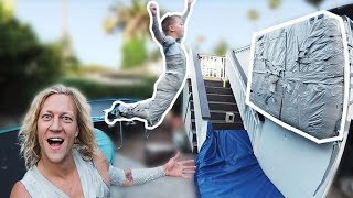 Famous Spider-Man Kid Tries to Stick to Wall! w/ Rocco Piazza Wealth