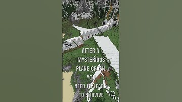 "PLANE CRASH" Survival map for Minecraft!