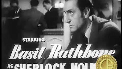 1945 PURSUIT TO ALGIERS - Trailer - Basil Rathbone as Sherlock Holmes