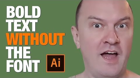 Make Text Bold Or Thicker Without The Font in Adobe Illustrator