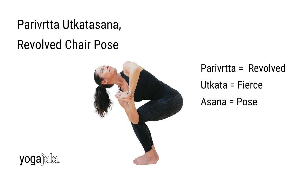 Revolved Chair Pose Sanskrit Pronunciation YouTube