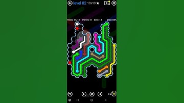 How To Solve Flow Free Hexes Inkblot Pack Level 82 13x13 Board Walk Through Solution Walkthrough