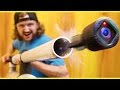 Guys Fire GoPro Out of an Air Cannon and Stabilize the Footage