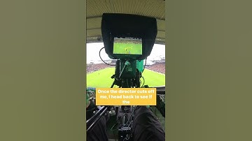 Camera operator POV - Norwich Score! #broadcast #cameraman #football #behindthescences