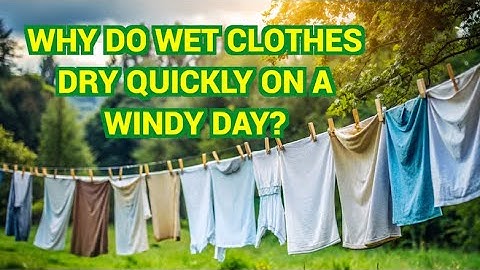 Why do wet clothes dry quickly on a windy day? | AskNShare | QnA Series 01