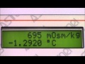 Vídeo: Osmómetro semiautomático para 1 muestra “Osmospecial 1”