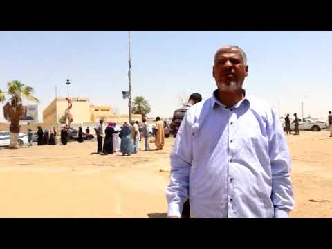 735 عائلة نزحت من مرزق إلى مدينة سبها LCNA