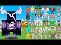 Super Warden vs Golems Army – Sculk Boss and Golem Family | Epic Minecraft Battle