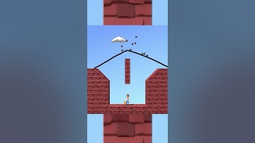 One Line Game Level 13 - Protect the Man from Danger! 💥🎮 #shorts