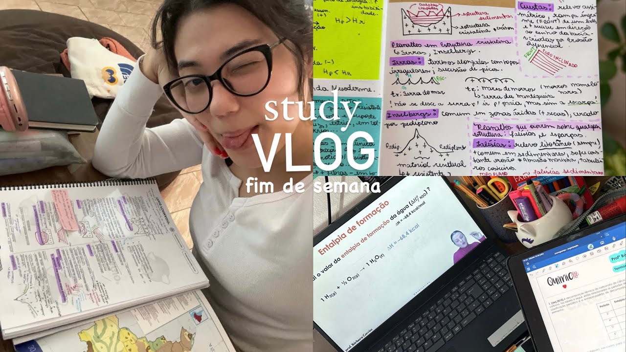 study vlog | eu amo estudar fim de semana