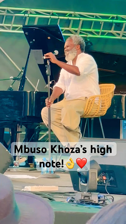 Mbuso khoza’s high note#jazzinthelights