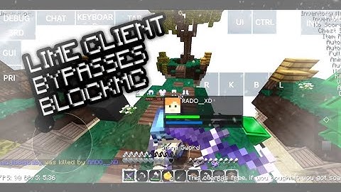 The lime client bypasses blocksmc