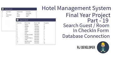 Hotel Management System | Final Year Project | Flat Design UI - Part 19