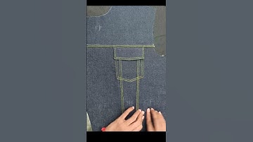 How to make denim front pocket #sewing #sew #denimjacket #denim #sewingproject #sewingtechniques