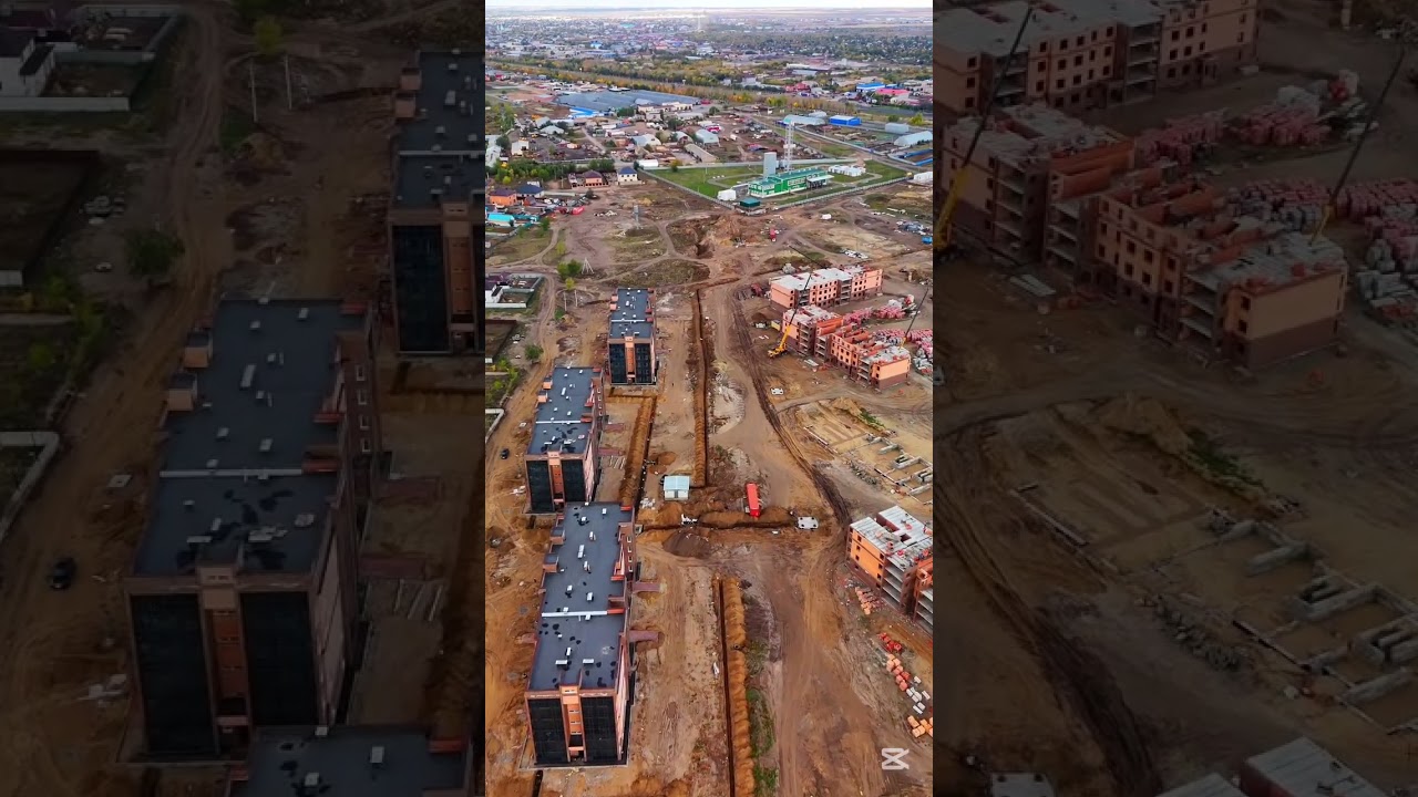 строительство новых районов в Мичурино........ #дрон #стройка