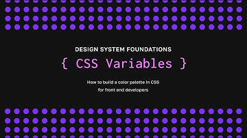 Design System Color Palette with CSS Variables