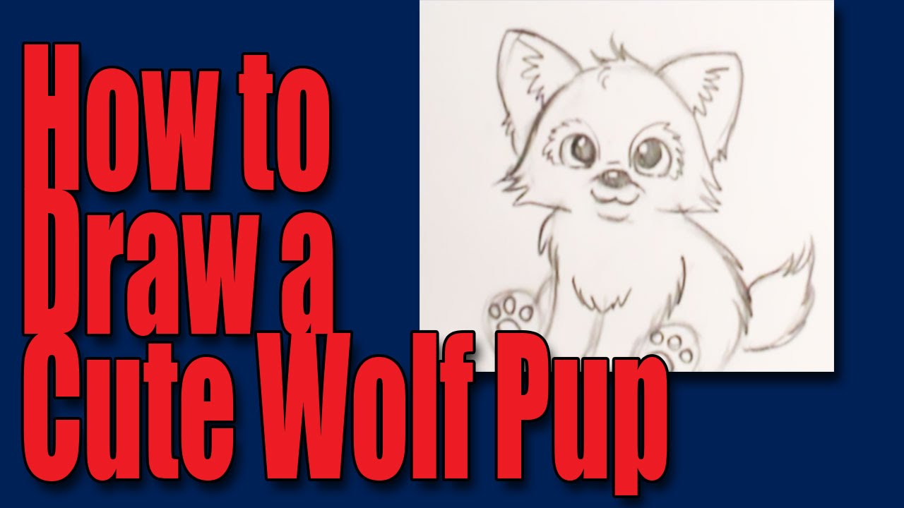 How To Draw A Cartoon Wolfpup Youtube