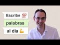 Cómo escribir 100 palabras en español todos los días (with Subtitles)