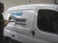 Applying vinyl graphics to commercial vehicles