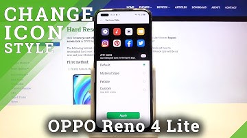How to Change Icon Shape on OPPO RENO 4 LITE – Menu Icon Settings