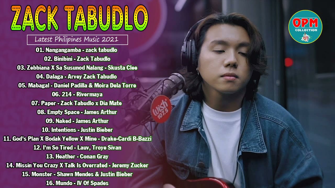 Zack Tabudlo Bagong OPM Cover Ibig Kanta 2021 - Zack Tabudlo Nonstop Tagalog Kanta 2021 Compilation