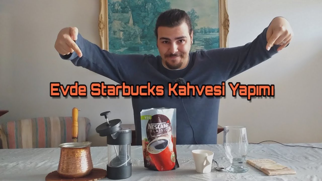 EVDE WHİTE CHOCOLATE MOCHA YAPIMI Muhteşem Starbucks Kahvesi YouTube