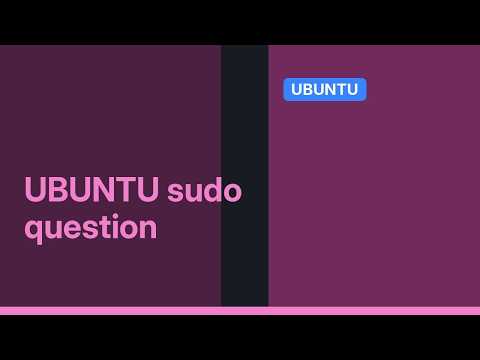 Ubuntu: User in sudo group cannot use sudo command (2 Solutions!!)