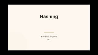 Hashing and Odd-Even Sort | DSA Seminar Presentation | Data Structures and Algorithms