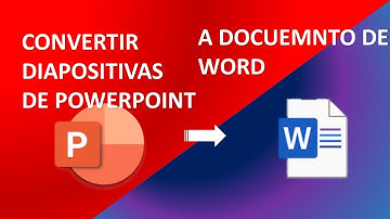 Como PASAR PowerPoint a WORD ✅ Convertir un Power Point a un DOCUMENTO Word 2023