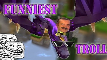 FUNNIEST TROLL MOMENTS IN LUCKY BLOCK SKYWARS | Blockman Go Gameplay (Android ,iOS)