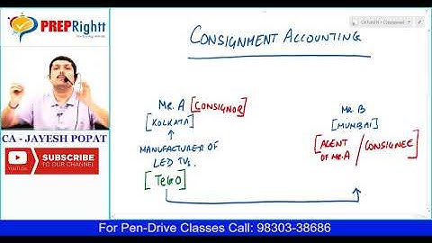 Consignment Accounting | Class 1 | CA | CS | CMA Foundation