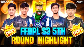 FREE FIRE PRO LEAGUE SEASON 3 || 5 TH ROUND HIGHLIGHT || TOP1 MAHFUZ screenshot 4