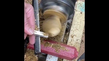 Custom Gear Stick Knob - #woodturning #diy #shortsvideo