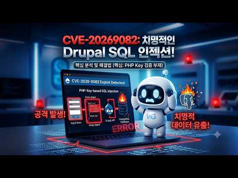2026년 최악의 Drupal SQL 인젝션 취약점 분석 CVE-2026-9082