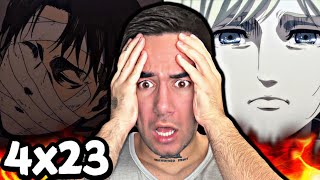 ATTACK ON TITAN 4x23 (REACTION)
