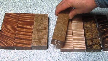 Curly Woods - Stabilized Knife Handle Materials www.BurlSource.us