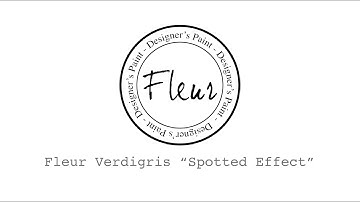 🇬🇧 FLEUR LIGHT VERDIGRIS EFFECT on canvas