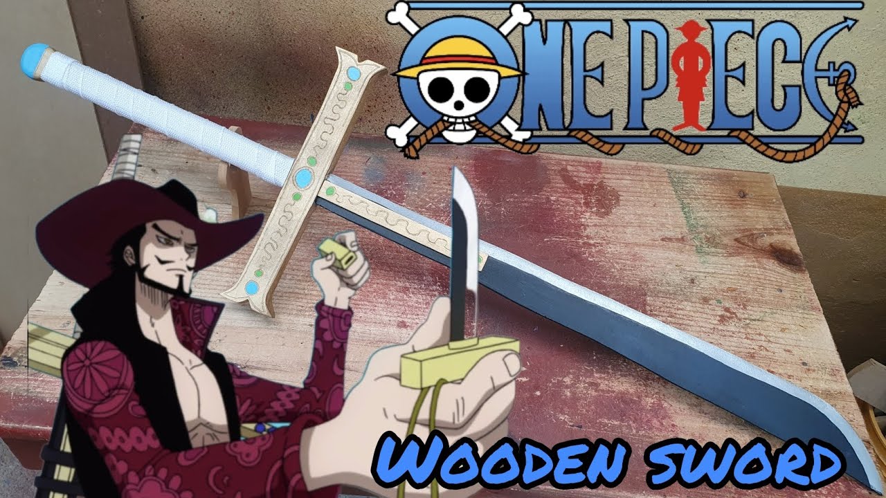 Wooden One Piece Dracule Mihawk Sword Kokutoou Yoru Mihawk 