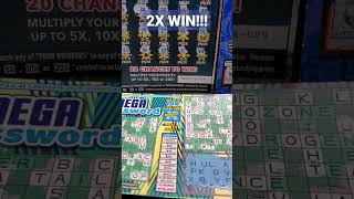 2X WIN On MEGA Crossword Scratcher!!! #Shorts #Lottery #CaLottery #California #Scratchers #Gambling