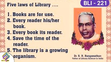 BLI - 221, UNIT 4 LAWS OF LIBRARY SCIENCE | Exam Specific Topic For Upcoming 3 August 2021 BLIS Exam