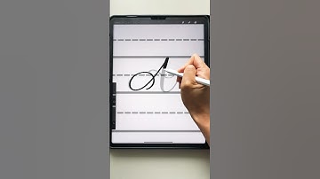 Lettering "A" in modern calligraphy (link in description!) #procreate #handlettering #shorts