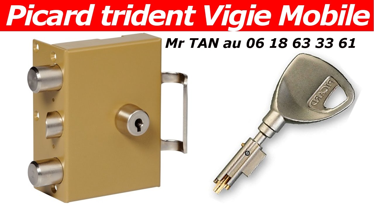 TUTO comment changer une serrure vigie mobile trident ? cylindre picard mobile