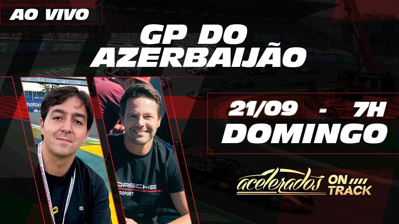 🔴 GP DO AZERBAIJÃO DE FÓRMULA 1 - REACT AO VIVO - Acelerados On Track