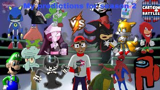 Cartoon Beatbox Battles Season 2 My Predictions