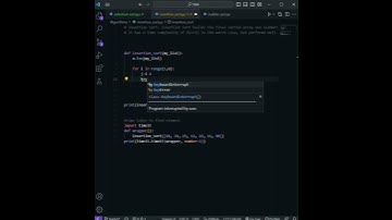 Insertion Sort with Python