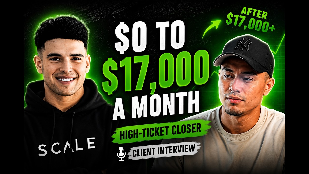 $0 to $17k/Mo (With Zero Prior High Ticket Closing Experience)