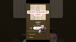 TOP 5 WORST ALBUMS OF 2026
Stinking albums
Membership: https://www.youtube.com/channel/UCcjnYXgfSViUojEAKA1UpvQ/join
Patreon: https://www.patreon.com/NotRealMusic
Twitter: https://twitter.com/NotRealMusic
TikTok: https://www.tiktok.com/@notrealmusicryan?_t=8k7jB0GdE7l&_r=1
Instagram: https://www.instagram.com/notrealmusic
RateYourMusic: https://rateyourmusic.com/~NotRealMusic TOP 5 WORST ALBUMS OF 2026