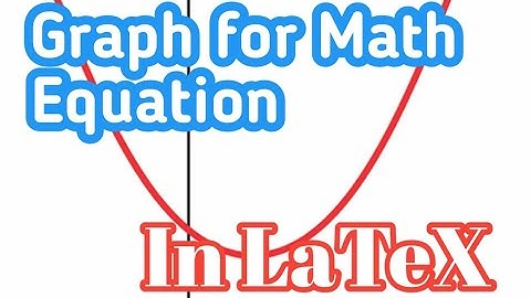 Graph of Mathematical Equations in LaTeX Tamil LaTeX Tutorial in Tamil: Graph ploting in LaTeX Tamil